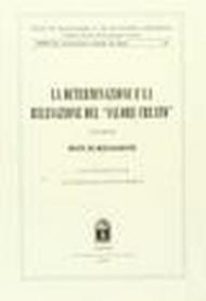 La determinazione e la rilevazione del «valore creato»: 3