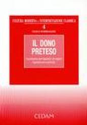 Il dono preteso. Il problema del trapianto di organi: legislazione e principi