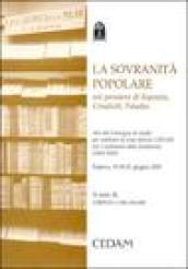 La sovranità popolare nel pensiero di Esposito, Crisafulli, Paladin. Atti del Convegno di studi (Padova, 19-21 giugno 2003)