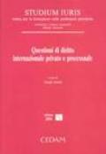 Questioni di diritto internazionale privato e processuale