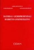 Materiali giurisprudenziali di diritto amministrativo