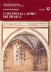 L'accesso al lavoro dei disabili