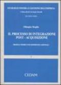 Il processo di integrazione post-acquisizione. Profilo teorico ed esperienze aziendale