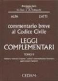 Commentario breve al Codice civile. Leggi complementari. 2.Impresa e contratti d'impresa. Società e intermediazione finanziaria