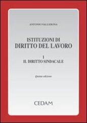 Istituzioni di diritto del lavoro. 1.Il diritto sindacale