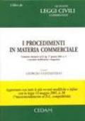 I procedimenti in materia commerciale