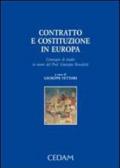 Contratto e costituzione in Europa. Convegno di studio