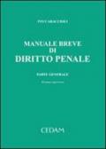 Manuale breve di diritto penale. Parte generale