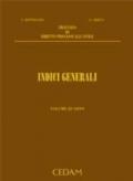 Trattato di diritto processuale civile. 4.Indici generali