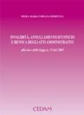 Invalidità, annullamento d'ufficio e revoca degli atti amministrativi