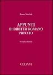 Appunti di diritto romano privato