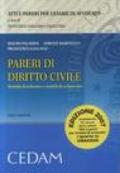 Pareri di diritto civile. Tecniche di redazione e modelli di svolgimento