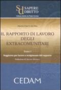 Il rapporto di lavoro degli extracomunitari. 1.Soggiorno per lavoro e svolgimento del rapporto