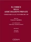 Il codice delle assicurazioni private. Commentario al D. Lgs. 7 settembre 2005, N. 209. 2.