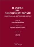 Il codice delle assicurazioni private. Commentario al D. Lgs. 7 settembre 2005, n. 209. 3.