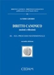 Diritto canonico. 3.Sul processo matrimoniale