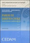 Pareri di diritto civile. Tecniche di redazione e modelli di svolgimento