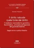 Il diritto naturale quale fonte del diritto. Il realismo-razionalismo giuridico, illuministico, principio ed approdo del giusnaturalismo