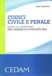 Codici civile e penale. Annotati con la giurisprudenza per l'esame di avvocato 2010