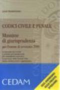 Codice civile e penale. Massime di giurisprudenza per l'esame di avvocato 2009