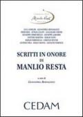 Scritti in onore di Manlio Resta