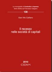 Il recesso nelle società di capitali