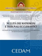 Nullità dei matrimoni e tribunali ecclesiastici. Giudizio di delibazione e conseguenze sui processi di separazione e divorzio