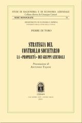 Strategie del controllo societario. La «proprietà» dei gruppi aziendali