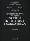 Commentario breve alle leggi su proprietà intellettuale e concorrenza