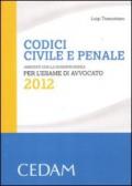 Codici civile e penale. Annotati con la giurisprudenza per l'esame di avvocato 2012