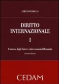 Diritto internazionale. 1.Il sistema degli Stati e i valori comuni dell'umanità