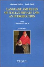 Language and rules of italian private law. An introduction