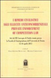I rimedi civilistici agli illeciti anticoncorrenziali. Private enforcement of competition law