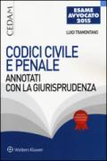 Codici civile e penale. Annotati con giurisprudenza per l'esame di avvocato 2015