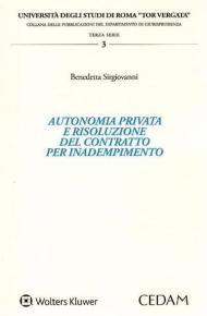 Autonomia privata e risoluzione del contratto per inadempimento