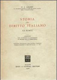 Storia del diritto italiano. Le fonti