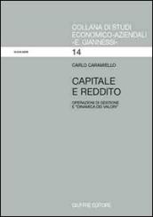 Capitale e reddito. Operazione di gestione e «Dinamica dei valori»