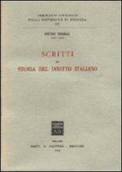 Scritti di storia del diritto italiano