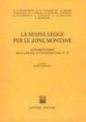 La nuova legge per le zone montane. Commentario alla Legge 31 gennaio 1994, n. 97