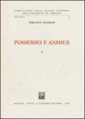 Possessio e animus. 1.