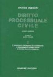 Diritto processuale civile. 2.Il processo ordinario di cognizione. Il procedimento di primo grado. Il sistema delle impugnazioni