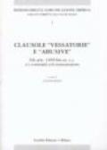 Clausole «Vessatorie» e «Abusive». Gli artt. 1469-bis ss. Del Codice civile e i contratti del consumatore