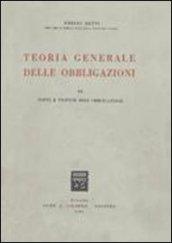 Teoria generale delle obbligazioni. 3.Fonti e vicende dell'Obbligazione