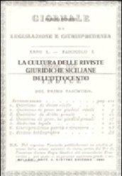 La cultura delle riviste giuridiche siciliane dell'Ottocento