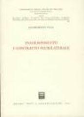 Inadempimento e contratto plurilaterale