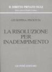 La risoluzione per inadempimento