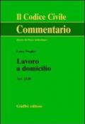 Lavoro a domicilio. Art. 2128