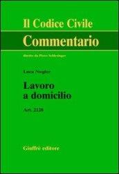 Lavoro a domicilio. Art. 2128