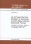 La depenalizzazione dei reati di emissione illecita degli assegni bancari e postali. Commento ai titoli V, VII ed VIII del DL 30 dicembre 1999, n. 507