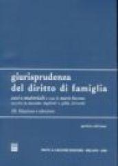 Giurisprudenza del diritto di famiglia. Casi e materiali: 3